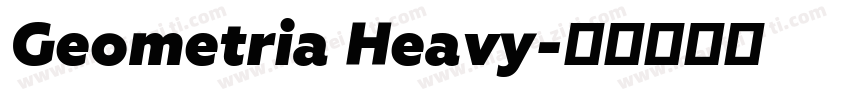 Geometria Heavy字体转换